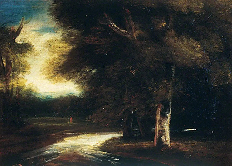 Forest and River Scene - Joshua Reynolds