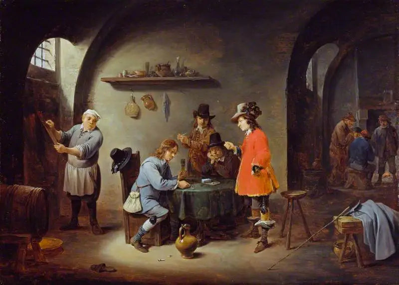 Game scene in an inn - David Teniers the Younger