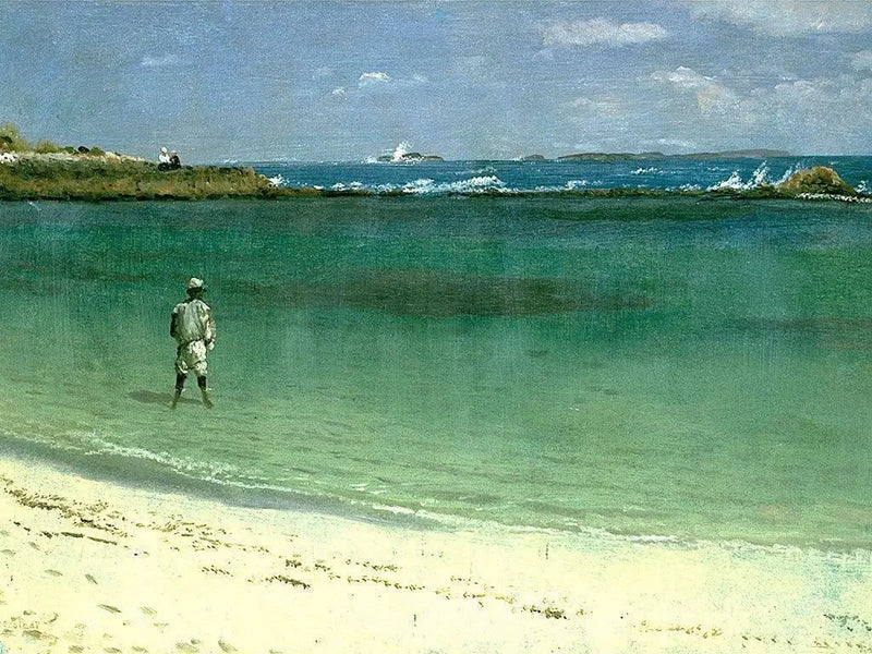 Scene of the Antilles coast - Albert Bierstadt