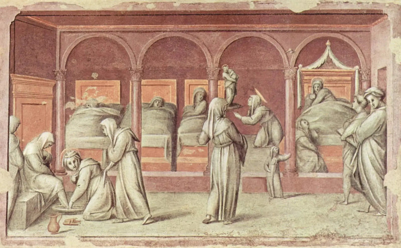 Scene de la vie à l'hôpital - Pontormo