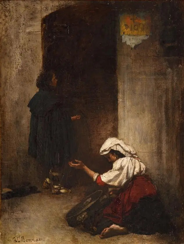 Scene of begging - Léon Bonnat