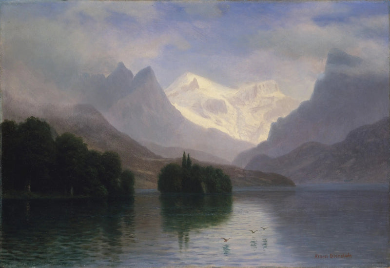 Mountain Scene - Albert Bierstadt