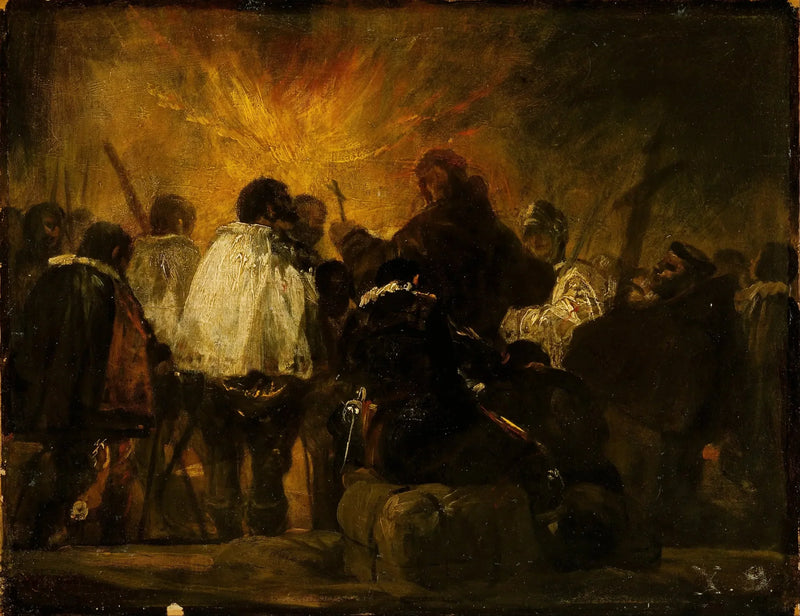 Night Scene of the Inquisition - Francisco de Goya