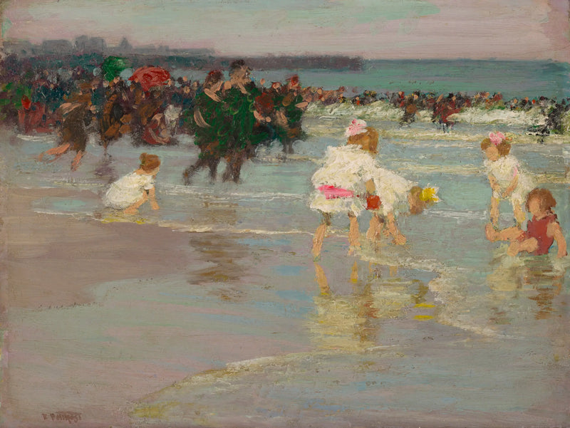 Beach Scene (or Sunday on the Beach) - Edward Henry Potthast