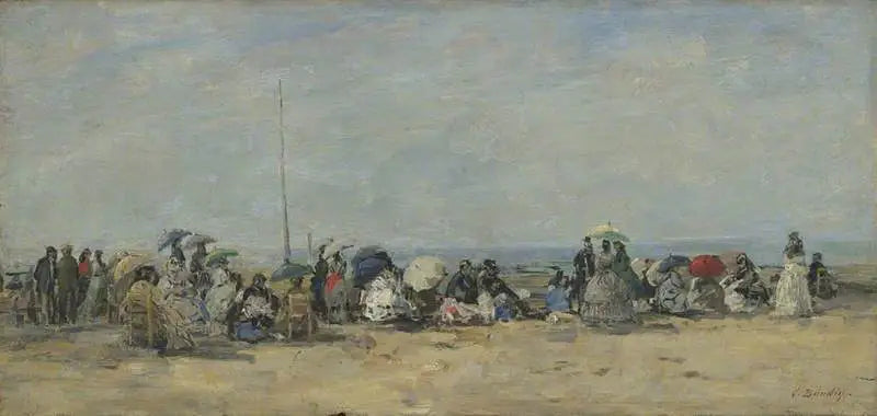 Beach Scene, Trouville - Eugène Boudin
