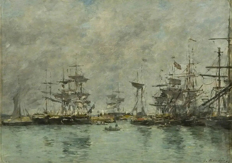 Port Scene - Eugène Boudin