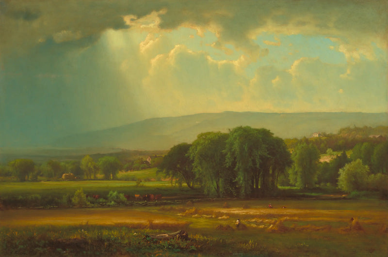 Harvest scene in the Delaware Valley - George Inness