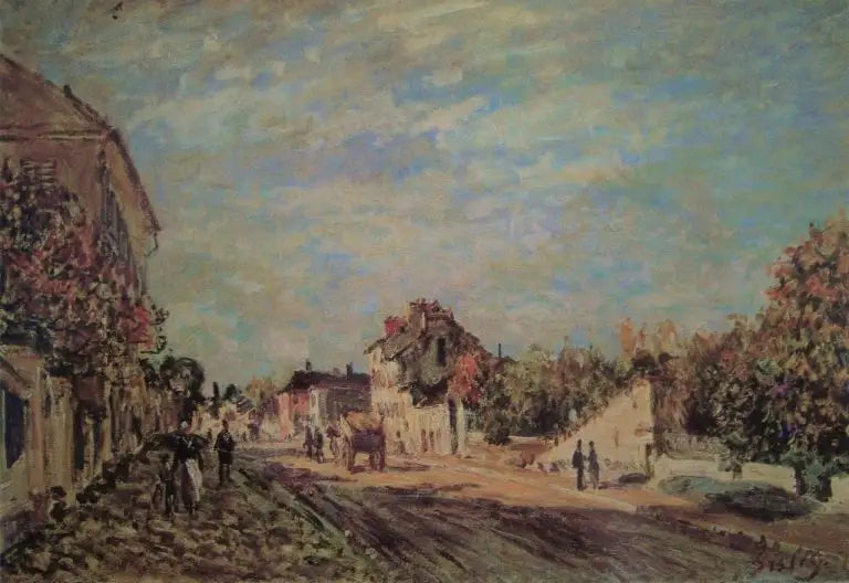 Street Scene in Marly - Alfred Sisley