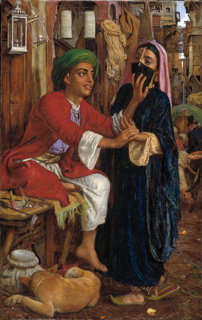 Street Scene in Cairo: The Gallant Court of the Lantern Maker - William Holman Hunt