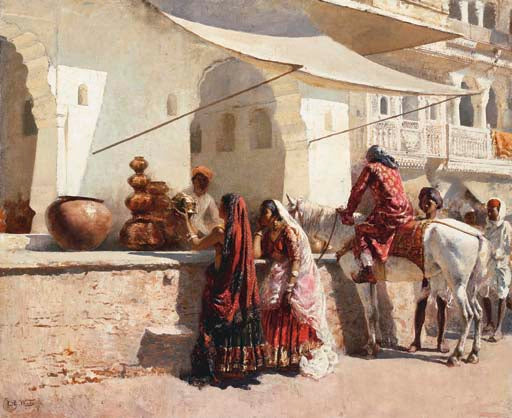Rajasthan Street Scene - Edwin Lord Weeks