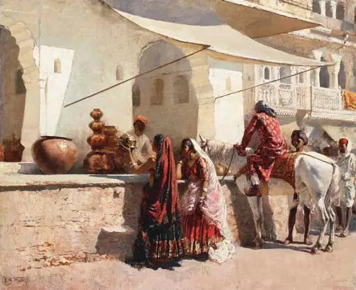 Rajasthan Street Scene - Edwin Lord Weeks