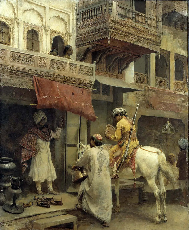 Street Scene in India - Edwin Lord Weeks