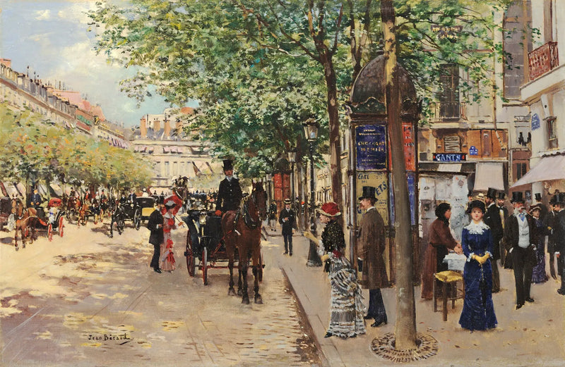 Parisian Street Scene - Jean Béraud