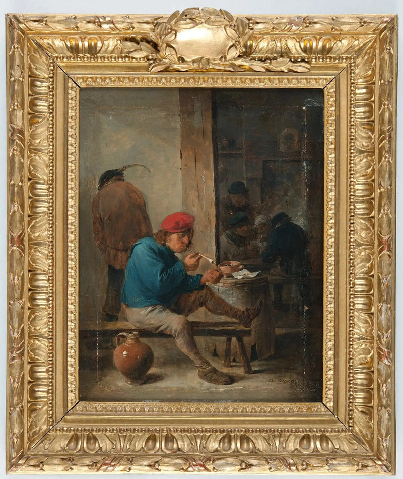 Tavern scene with smokers - David Teniers the Younger