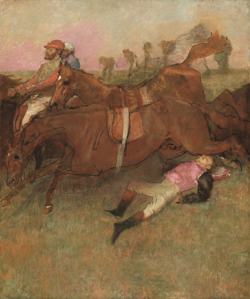 Scene of the Steeplechase: The Fallen Jockey - Edgar Degas