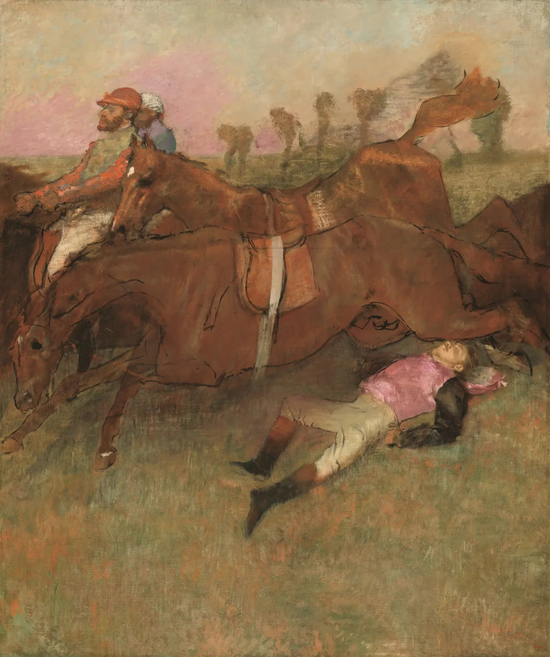 Scene of the Steeplechase: The Fallen Jockey - Edgar Degas