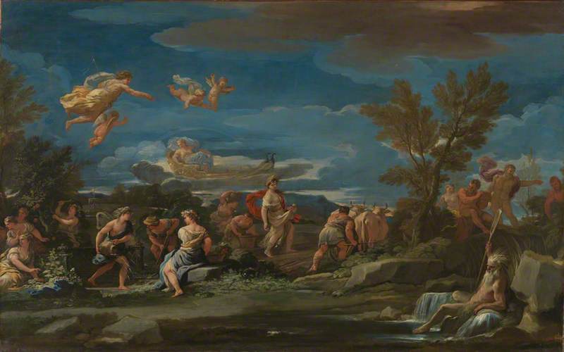 Scène mythologique de l’agriculture - Luca Giordano - Alpha Reproduction