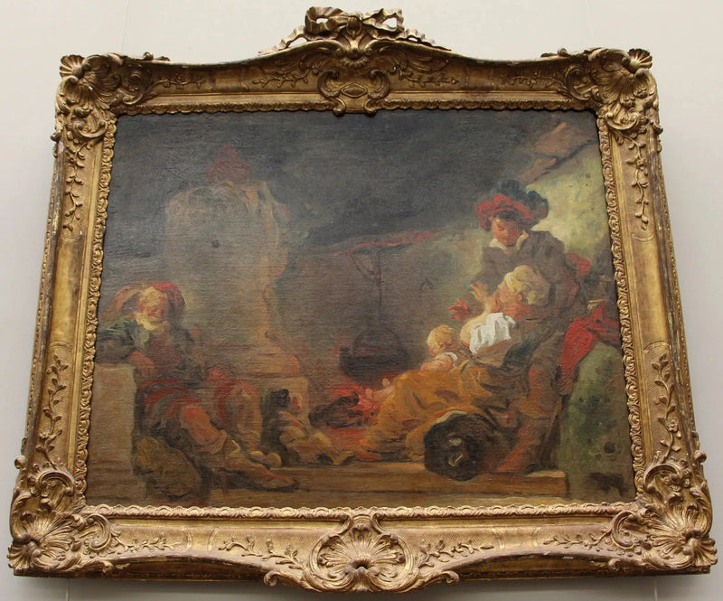 Night Scene, also known as The Beggar's Dream - Jean-Honoré Fragonard