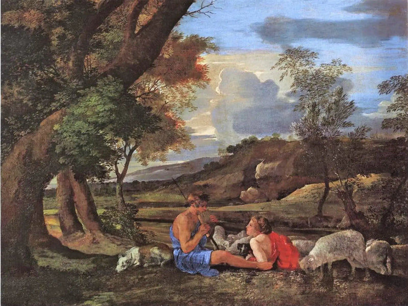 Pastoral Scene - Nicolas Poussin
