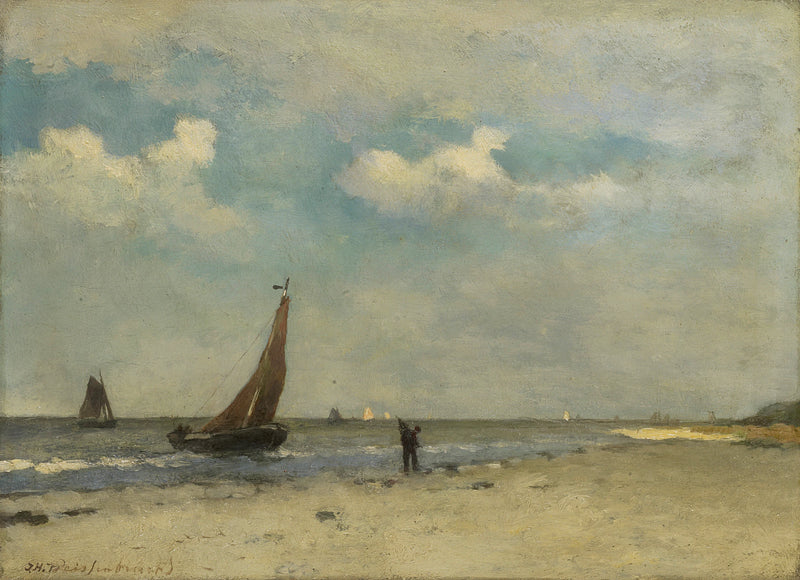 Scène de plage - Johan Hendrik Weissenbruch