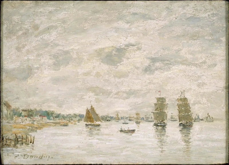 Port Scene - Eugène Boudin