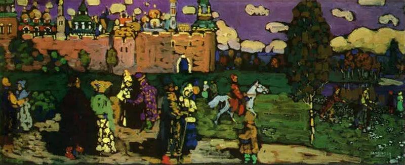 Russian Scene - Vassily Kandinsky
