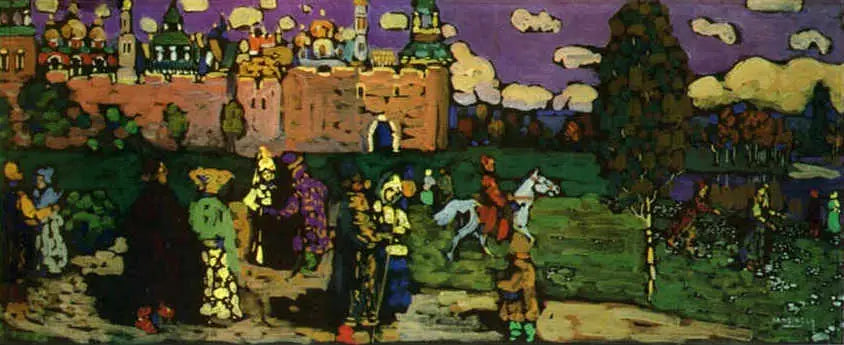 Russian Scene - Vassily Kandinsky