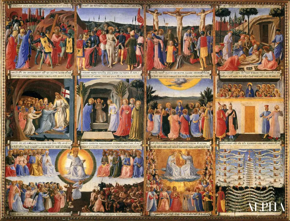 Scènes de la vie du Christ de Fra Angelico - Reproductions de tableaux et peintures haut de gamme