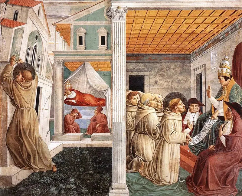 Scenes from the life of Saint Francis (Scene 5) - Benozzo Gozzoli