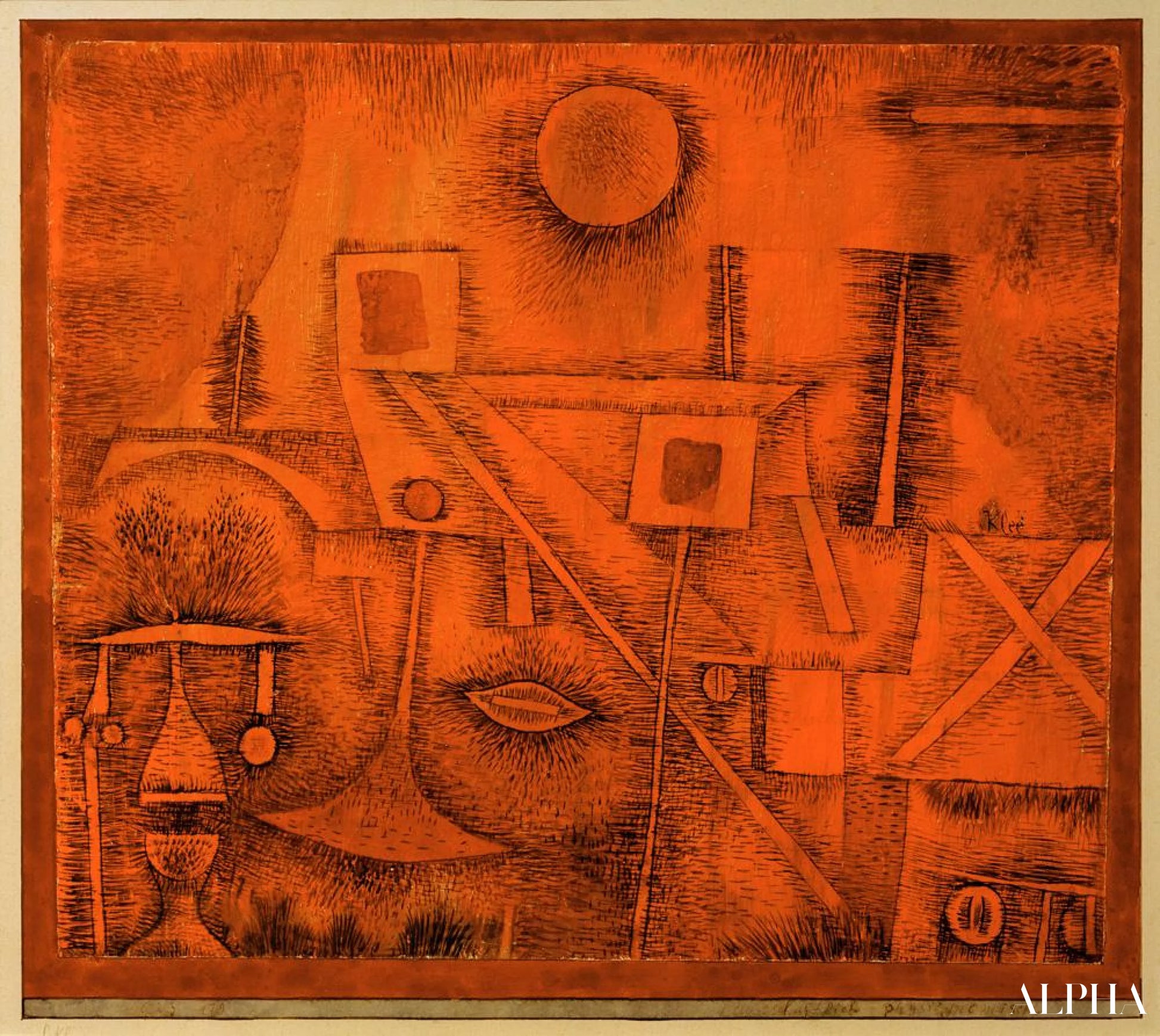 Scenic-physiognomic - Paul Klee - High-end reproductions of paintings and artworks