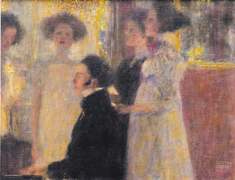 Schubert at the piano I - Gustav Klimt