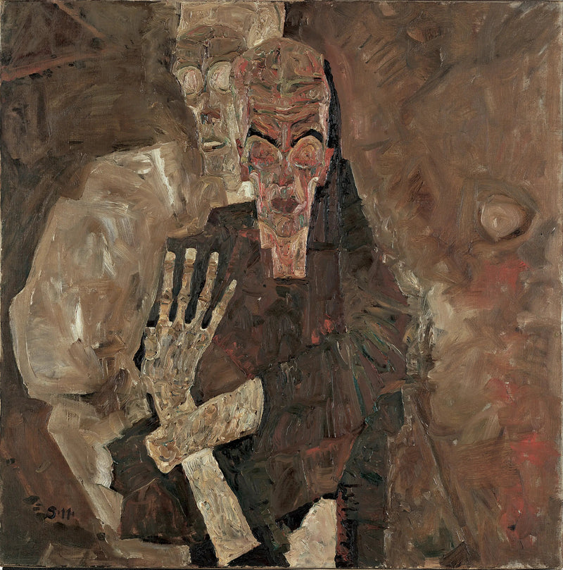 Self-Seer II (Death and Man) - Egon Schiele
