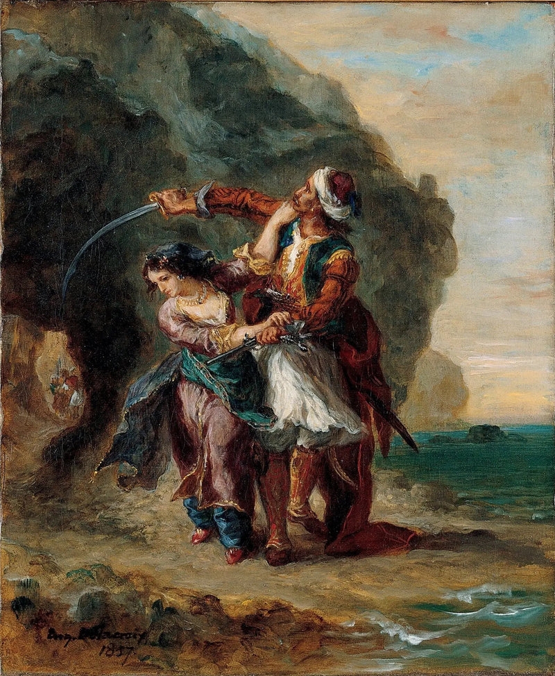 Selim and Zuleika - Eugène Delacroix