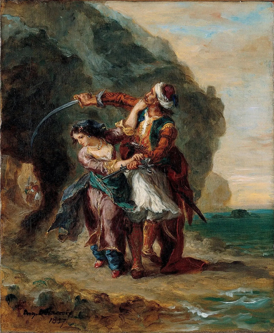 Selim and Zuleika - Eugène Delacroix