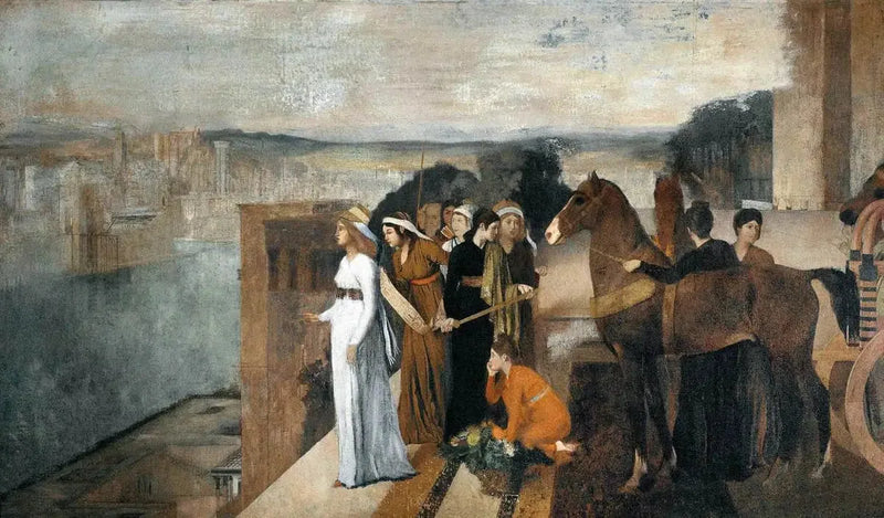 Semiramis Building Babylon - Edgar Degas