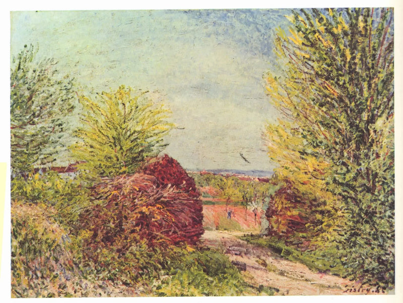 Path in Veneux-Nadon in Spring - Alfred Sisley