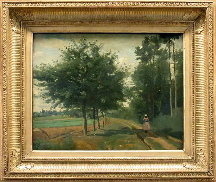 Pathway along the woods - Jean-Baptiste Camille Corot