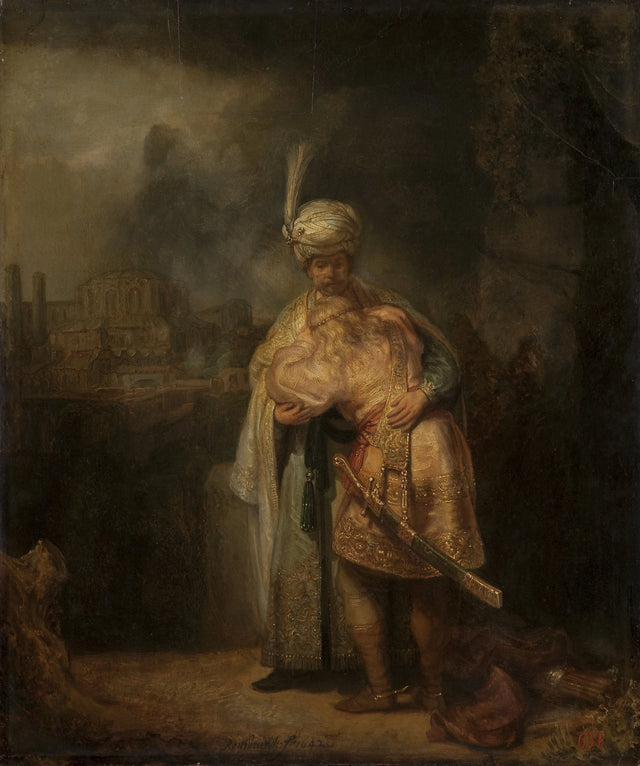 The Separation of David and Jonathan - Rembrandt