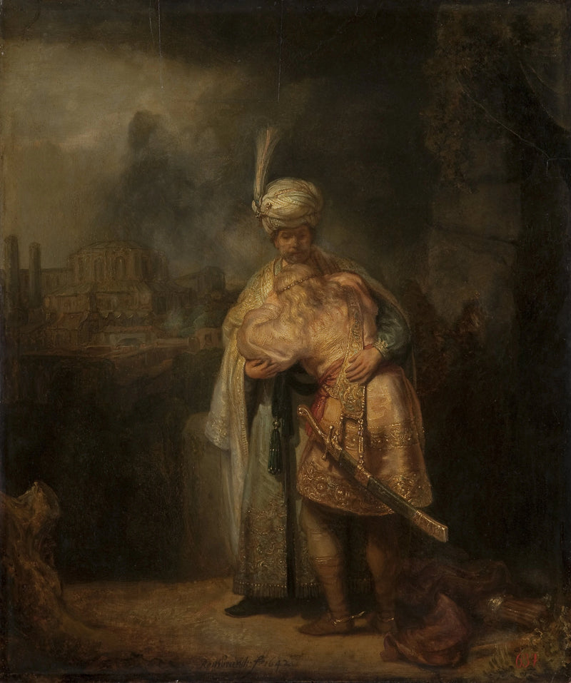 The Separation of David and Jonathan - Rembrandt