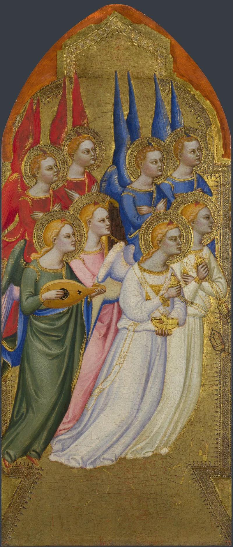 Seraphim, cherubs et anges adorateurs - Jacopo di Cione