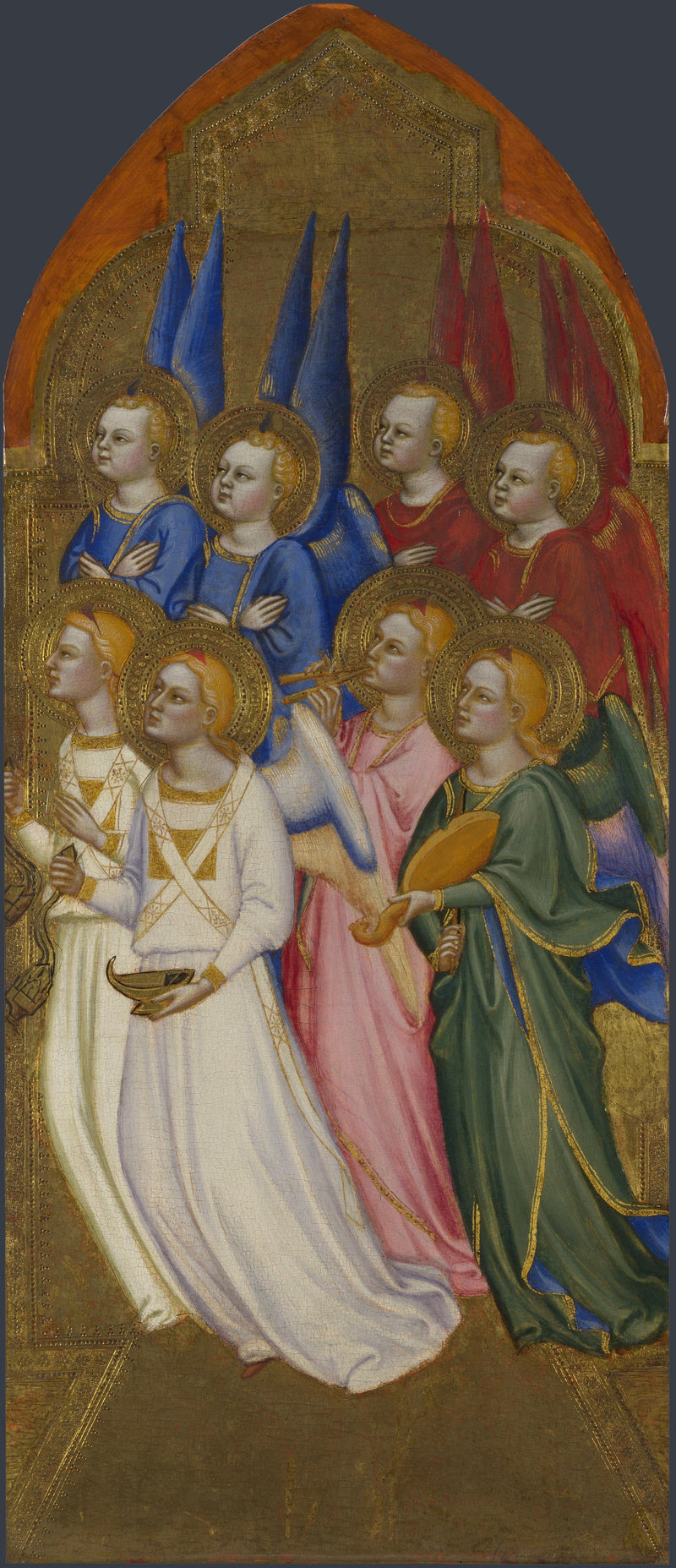 Seraphins, cherubs et anges adorateurs - Jacopo di Cione