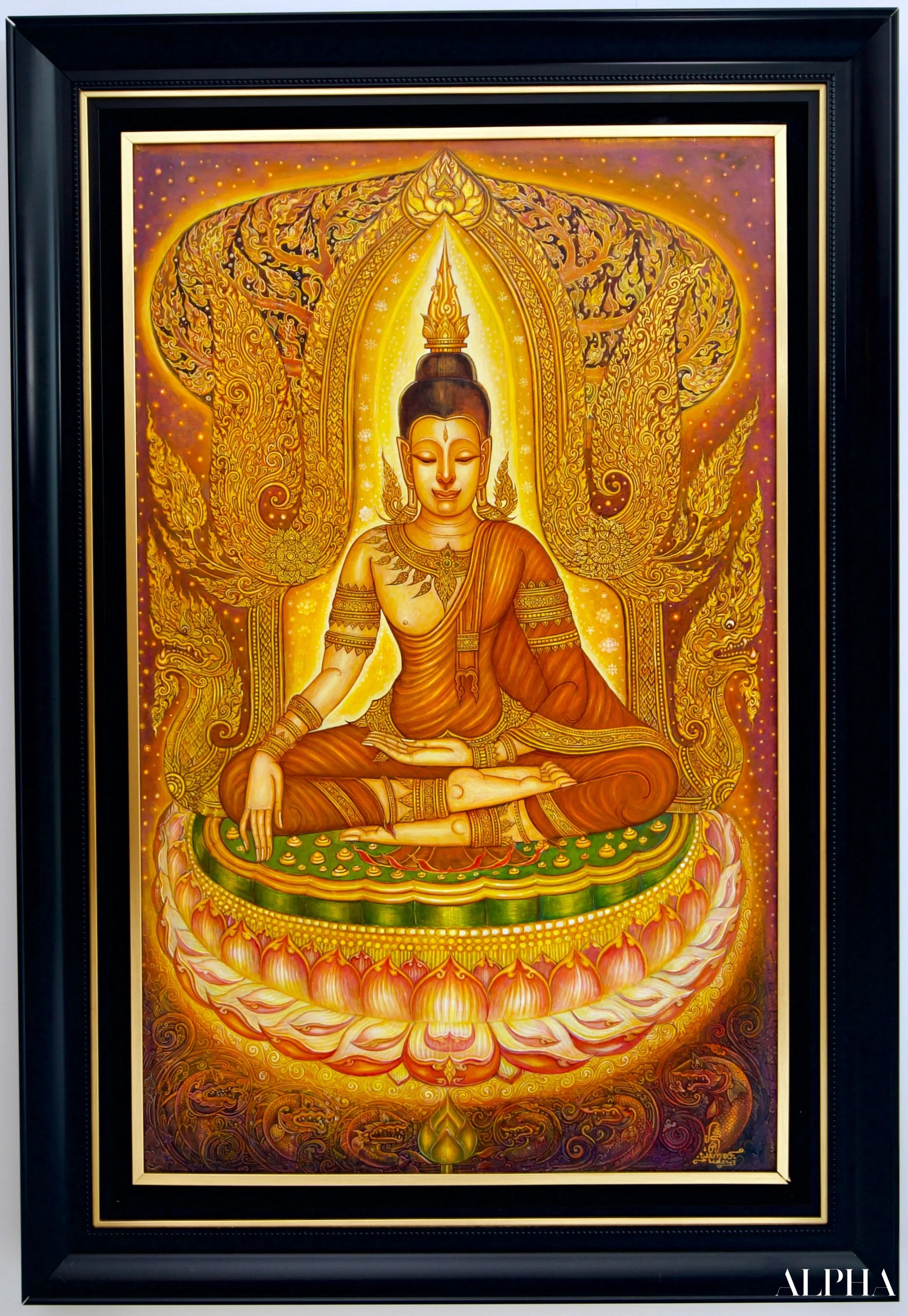 Serenity of the Buddha - Siwakorn | 80 x 130 cm Reproductions of paintings in oil paint