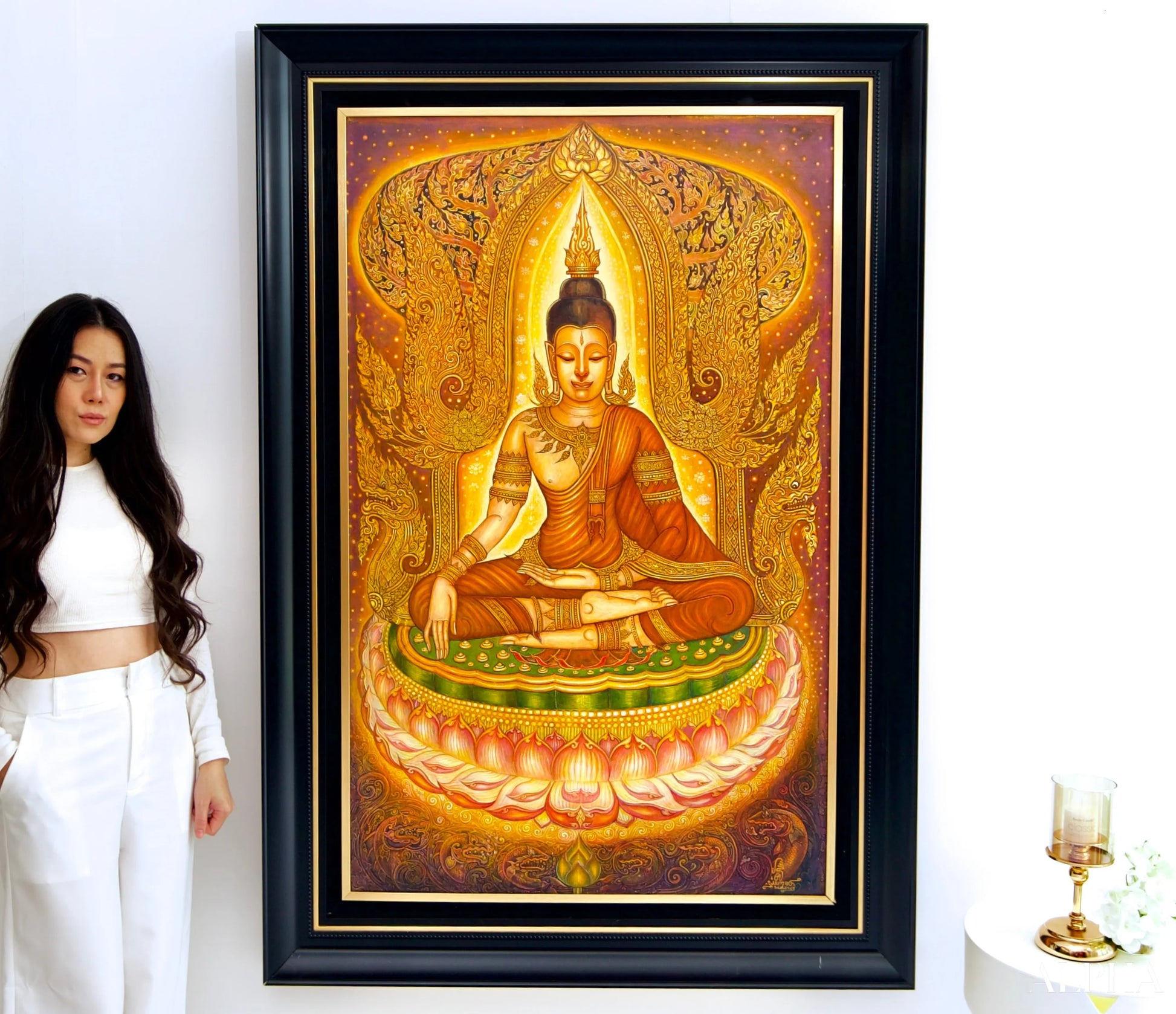 Serenity of the Buddha - Siwakorn | 80 x 130 cm Reproductions of paintings in oil paint