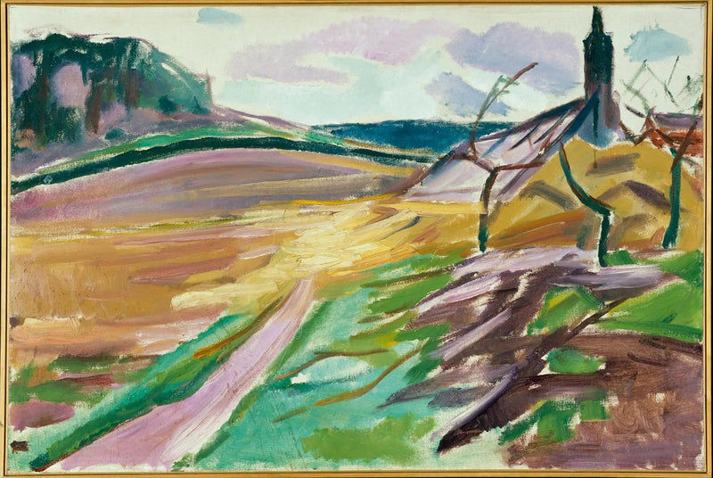 Greenhouse in Autumn - Edvard Munch