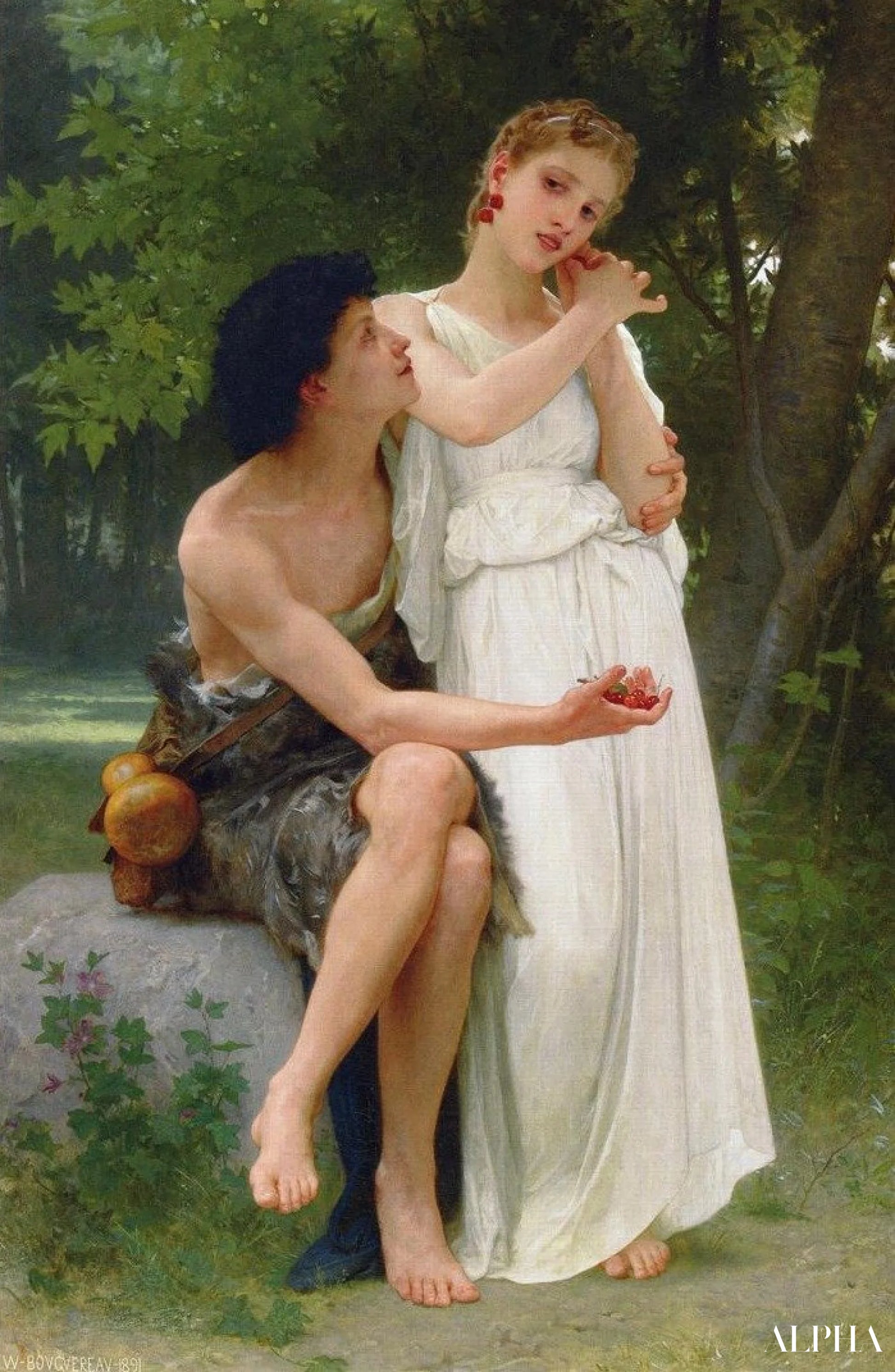 His first jewelry - William Bouguereau - High-end reproductions of paintings and artworks