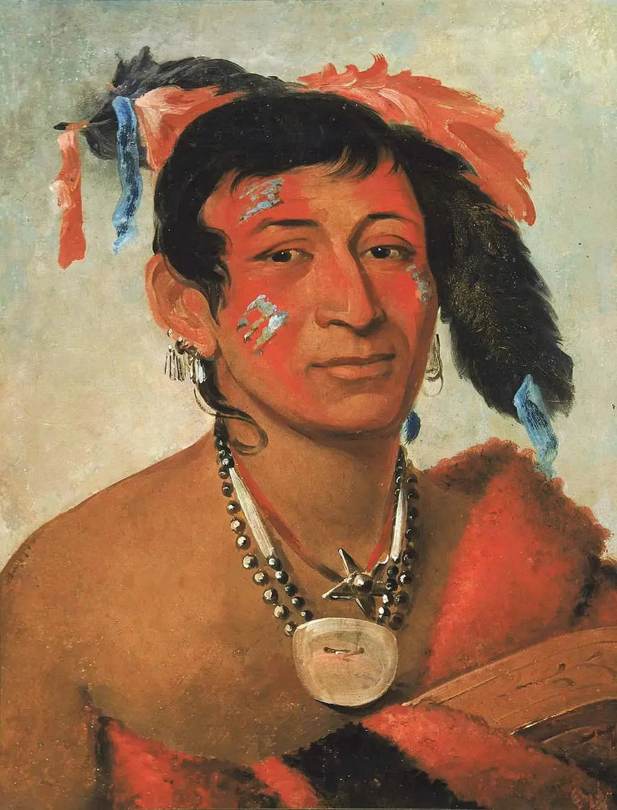 Sha-wá-no, The South, a recognized warrior - George Catlin