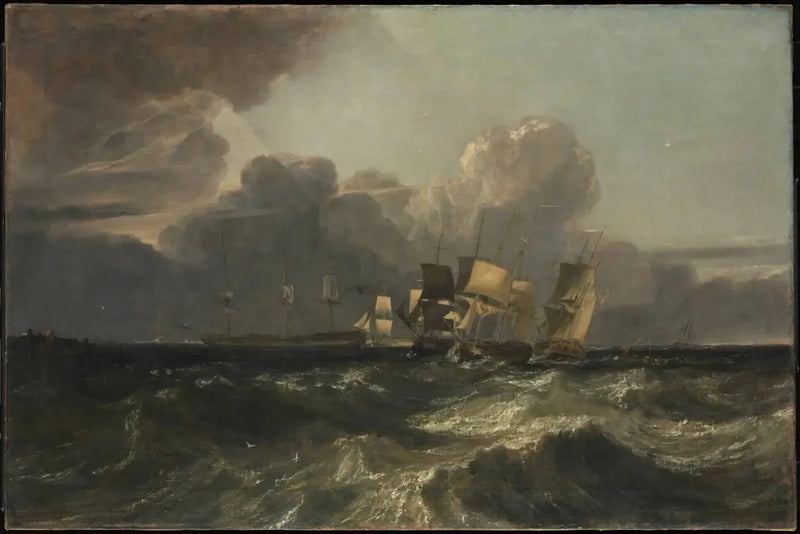 Ships Bearing up for Anchorage (‘The Egremont Seapiece’) - J. M. W. Turner
