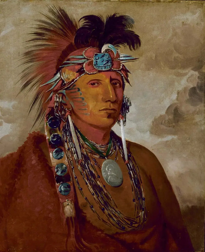 Shó-me-kós-see, The Wolf, a Chief - George Catlin