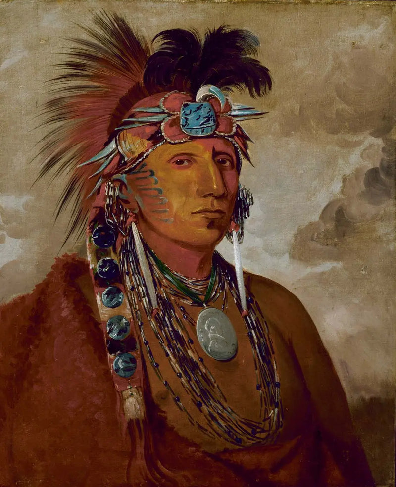 Shó-me-kós-see, The Wolf, a Chief - George Catlin