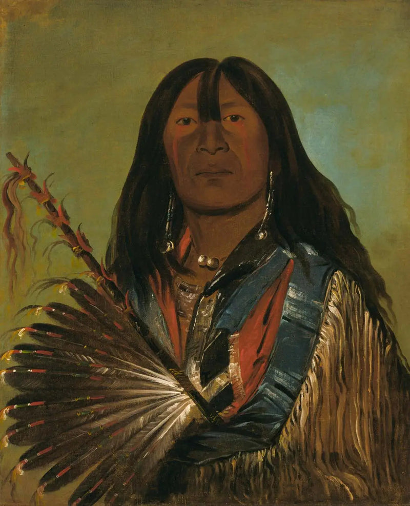 Shón-ka, the dog, leader of the Bad Arrow Points tribe - George Catlin